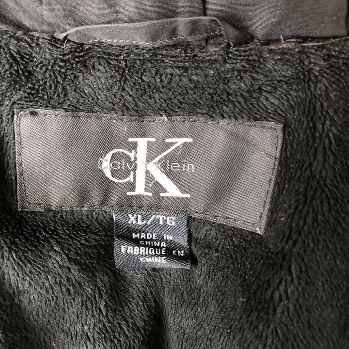 90s-00'S Vintage Calvin Klein Down Jacket, Women's Size XL polyester black type Vintage Second Hand