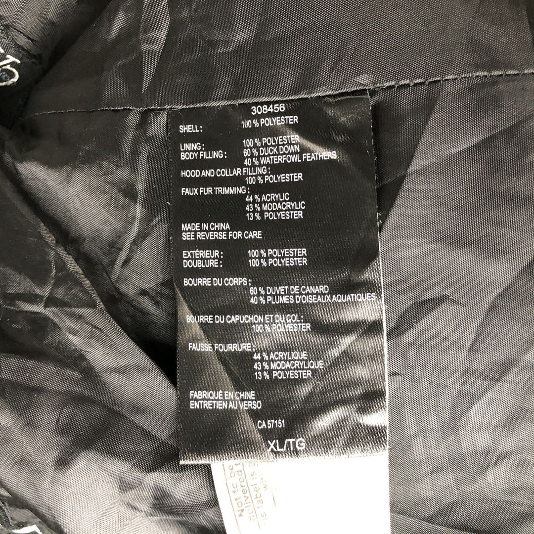 90s-00'S Vintage Calvin Klein Down Jacket, Women's Size XL polyester black type Vintage Second Hand