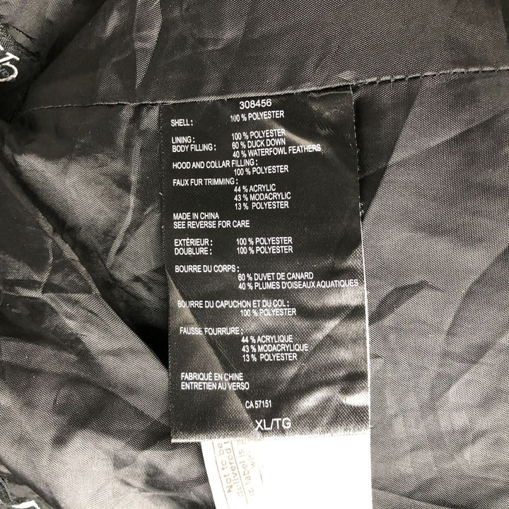 90s-00'S Vintage Calvin Klein Down Jacket, Women's Size XL polyester black type Vintage Second Hand