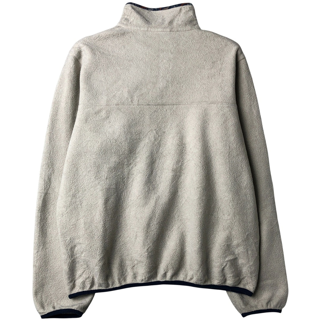 Patagonia Lightweight Synchilla Snap Tee (25455FA18) - Half-Snap Fleece Pullover, Women's Size Small polyester gray type Vintage Second Hand