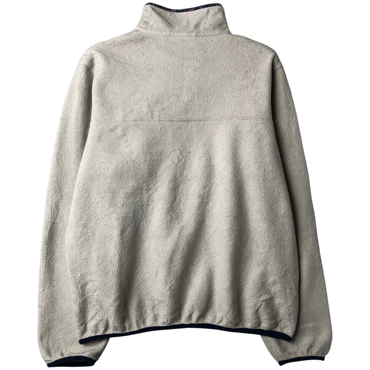Patagonia Lightweight Synchilla Snap Tee (25455FA18) - Half-Snap Fleece Pullover, Women's Size Small polyester gray type Vintage Second Hand