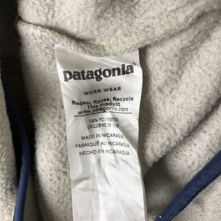 Patagonia Lightweight Synchilla Snap Tee (25455FA18) - Half-Snap Fleece Pullover, Women's Size Small polyester gray type Vintage Second Hand