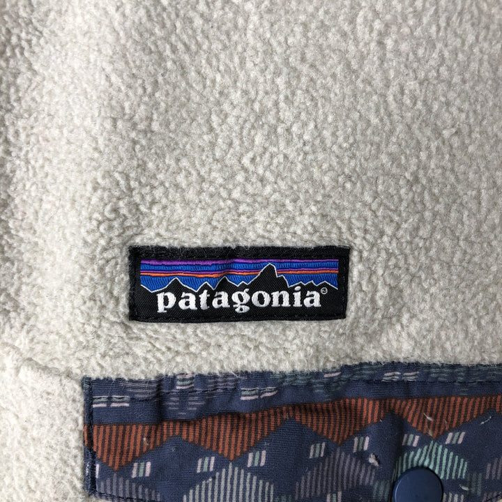 Patagonia Lightweight Synchilla Snap Tee (25455FA18) - Half-Snap Fleece Pullover, Women's Size Small polyester gray type Vintage Second Hand