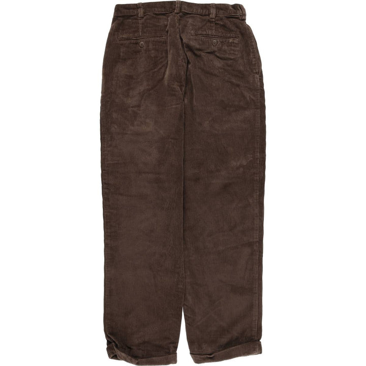 JOS.A.BANK Two-pleat Corduroy Pants, Men's, Size W32 cotton brown type Vintage Second Hand