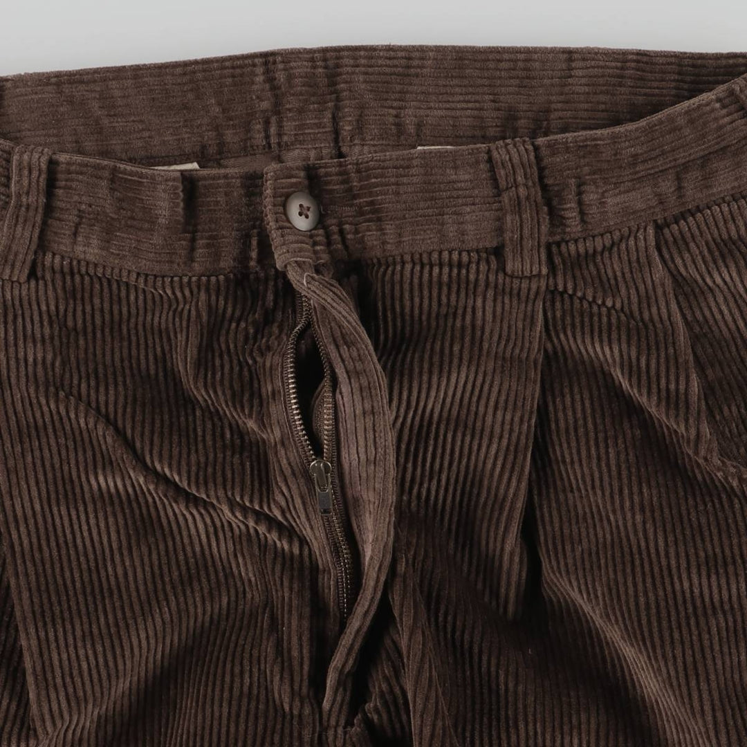 JOS.A.BANK Two-pleat Corduroy Pants, Men's, Size W32 cotton brown type Vintage Second Hand