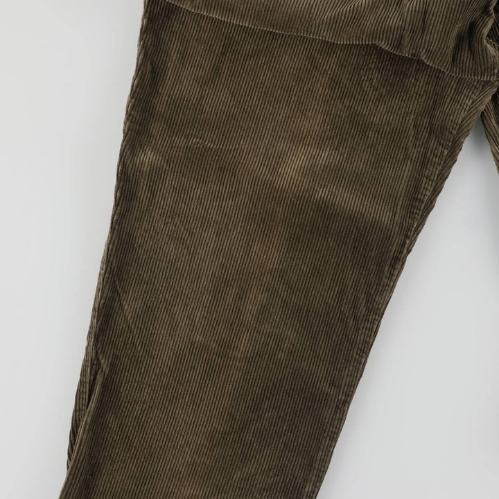 2000'S Dockers Recode Two-Pleated Corduroy Pants, Men's, Size W35 cotton Khaki type Vintage Second Hand