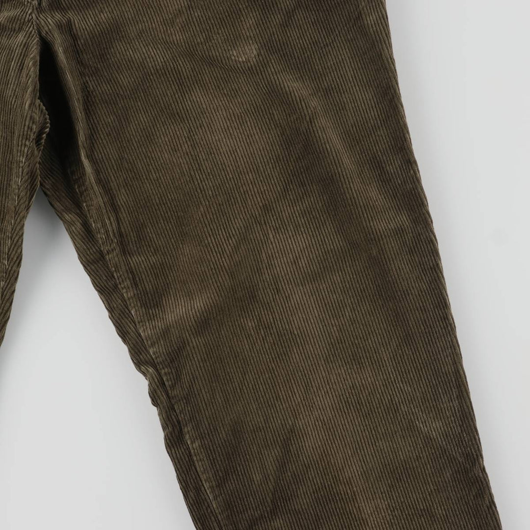 2000'S Dockers Recode Two-Pleated Corduroy Pants, Men's, Size W35 cotton Khaki type Vintage Second Hand