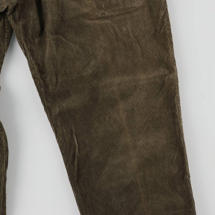 2000'S Dockers Recode Two-Pleated Corduroy Pants, Men's, Size W35 cotton Khaki type Vintage Second Hand