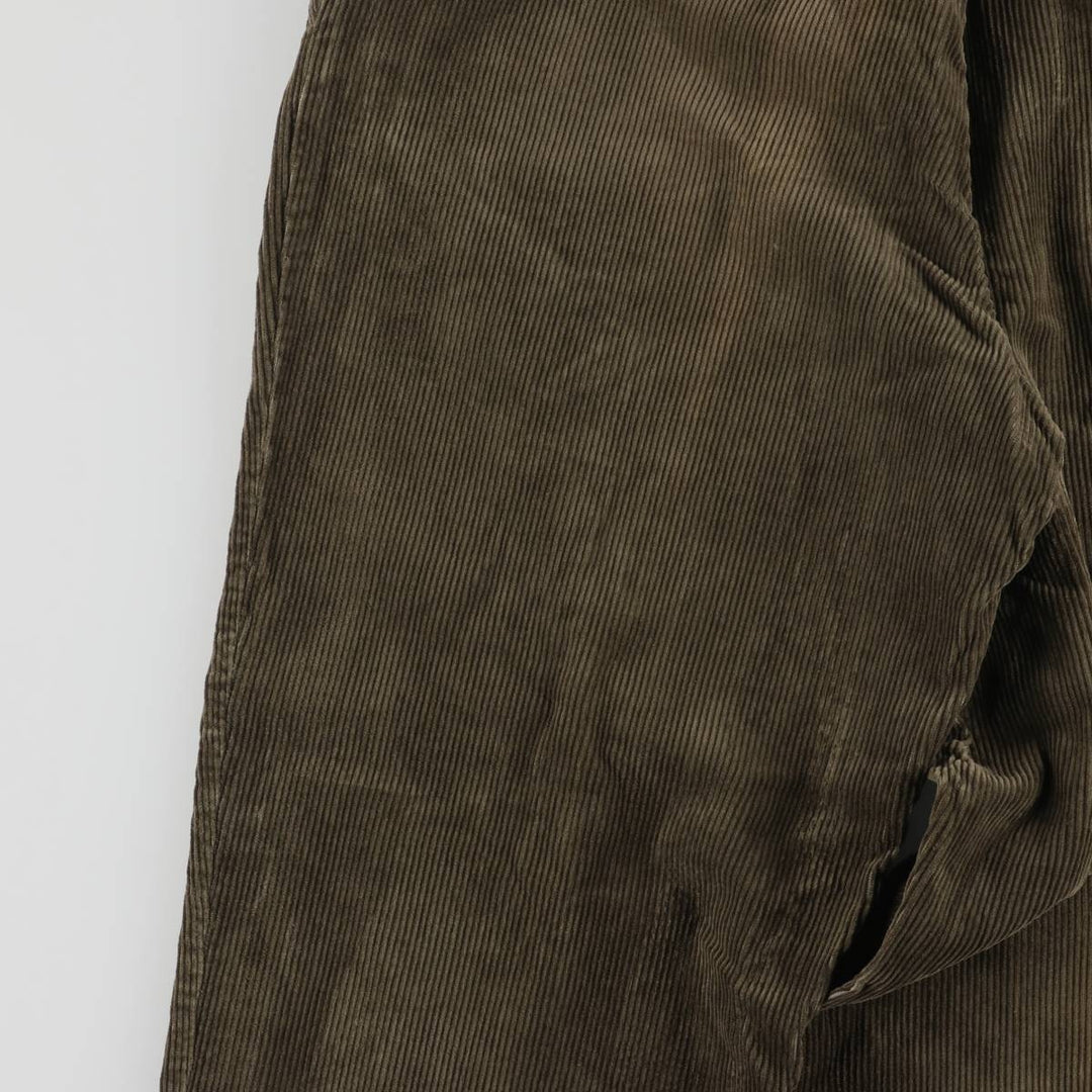 2000'S Dockers Recode Two-Pleated Corduroy Pants, Men's, Size W35 cotton Khaki type Vintage Second Hand