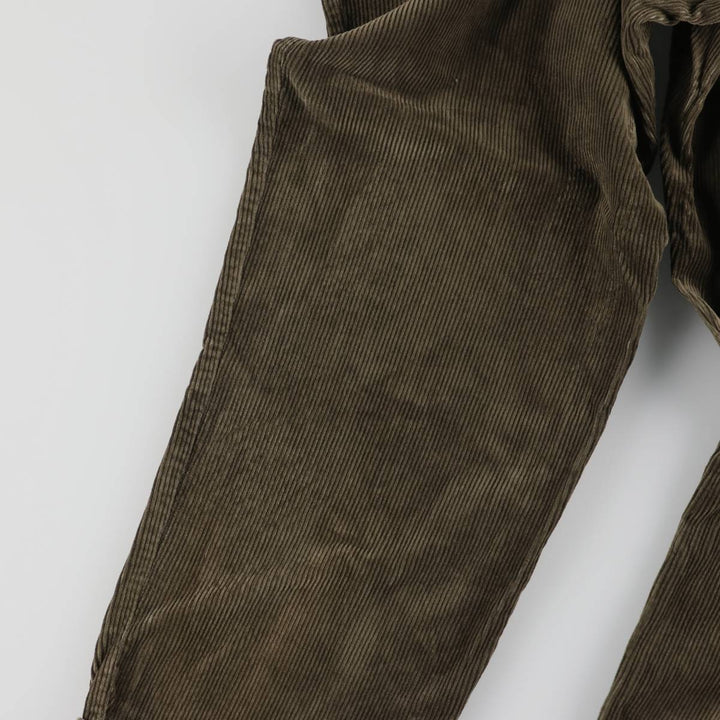 2000'S Dockers Recode Two-Pleated Corduroy Pants, Men's, Size W35 cotton Khaki type Vintage Second Hand