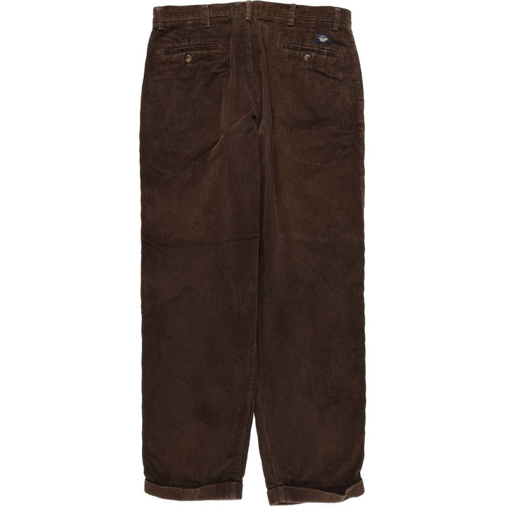 90'S Dockers Khakis Two-pleat Wide-Rib Corduroy Pants, Men's, Vintage, Size W34 cotton brown type Vintage Second Hand