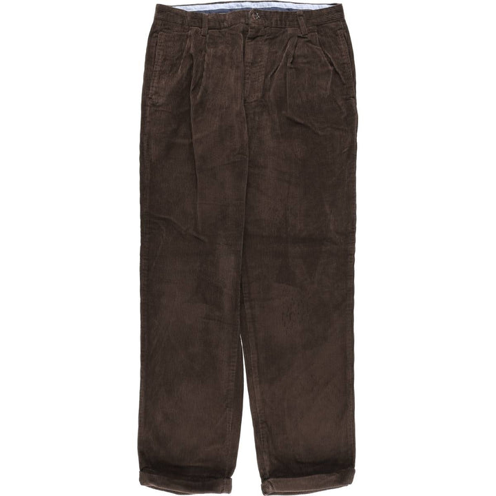 Charter Club CHARTER CLUB CLUB ROOM Two-pleat Corduroy Pants Men's Size W34 cotton brown type Vintage Second Hand