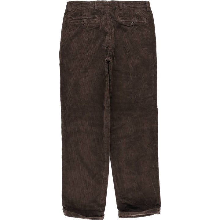 Charter Club CHARTER CLUB CLUB ROOM Two-pleat Corduroy Pants Men's Size W34 cotton brown type Vintage Second Hand
