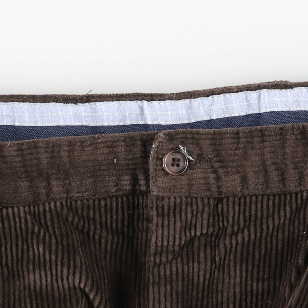 Charter Club CHARTER CLUB CLUB ROOM Two-pleat Corduroy Pants Men's Size W34 cotton brown type Vintage Second Hand