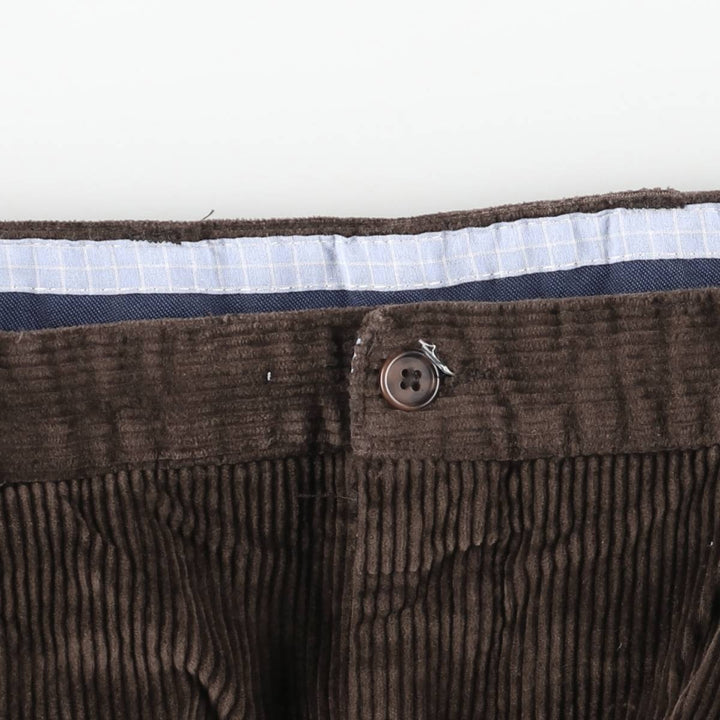Charter Club CHARTER CLUB CLUB ROOM Two-pleat Corduroy Pants Men's Size W34 cotton brown type Vintage Second Hand