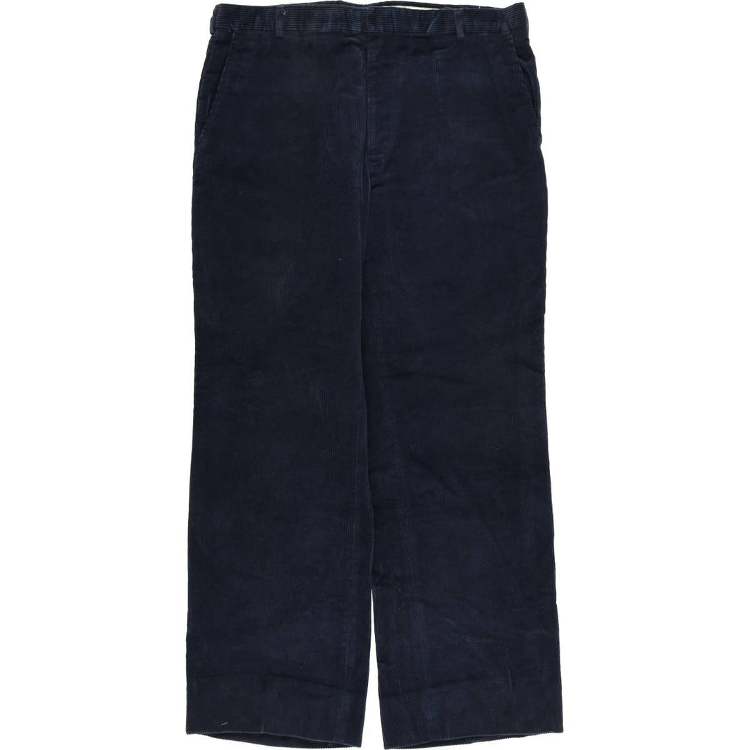 Corduroy pants for men, size W34 cotton navy blue type Vintage Second Hand