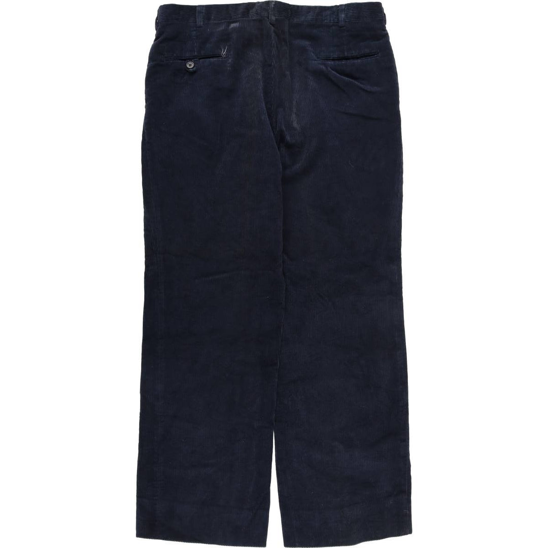 Corduroy pants for men, size W34 cotton navy blue type Vintage Second Hand