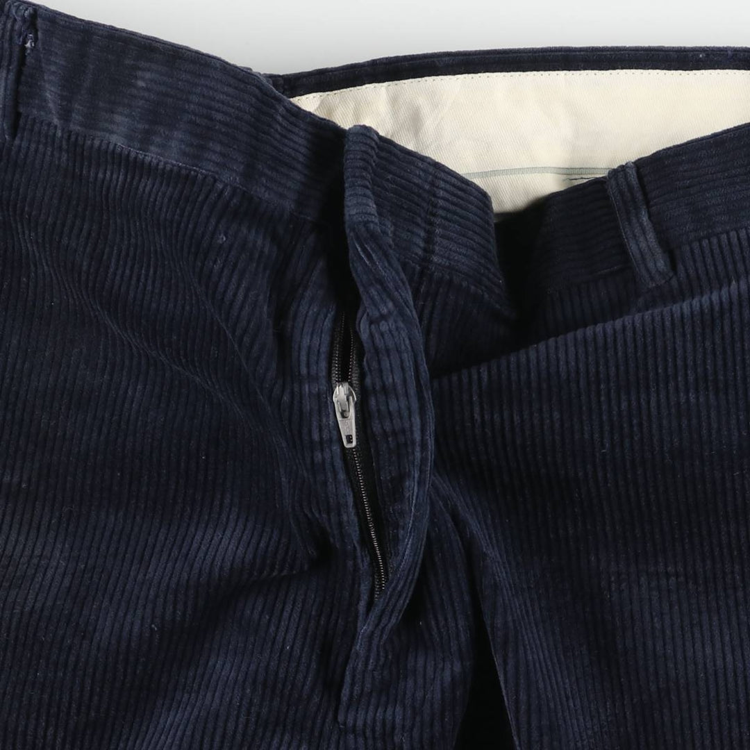 Corduroy pants for men, size W34 cotton navy blue type Vintage Second Hand