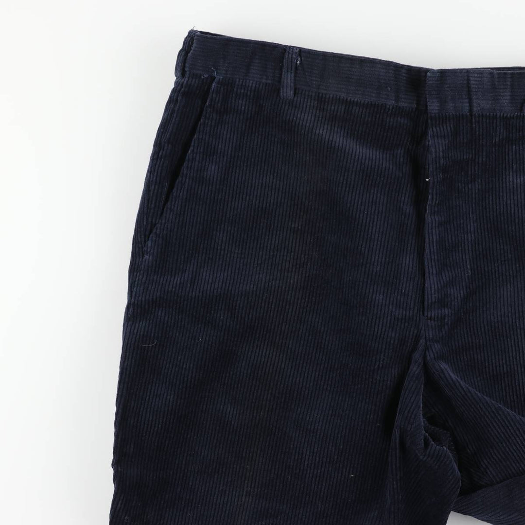 Corduroy pants for men, size W34 cotton navy blue type Vintage Second Hand