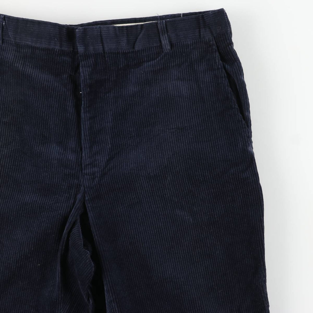 Corduroy pants for men, size W34 cotton navy blue type Vintage Second Hand