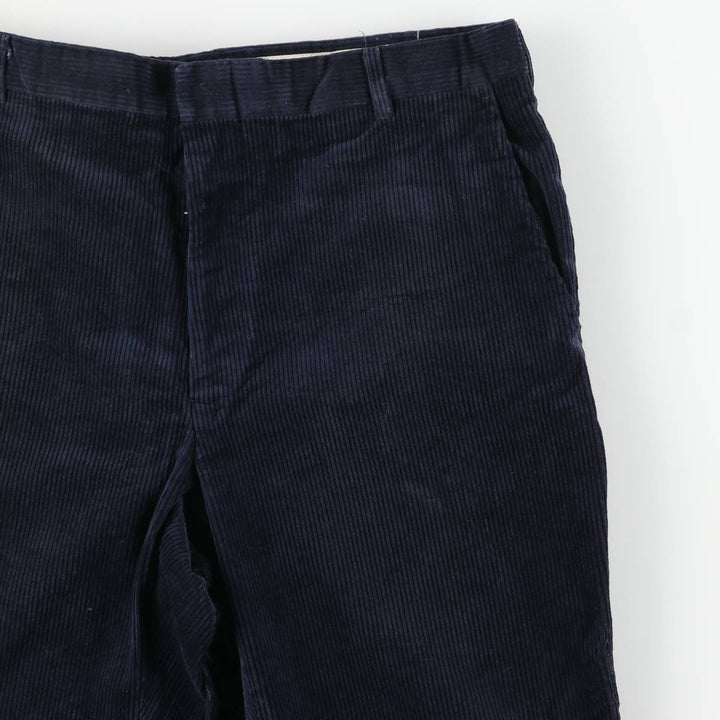 Corduroy pants for men, size W34 cotton navy blue type Vintage Second Hand