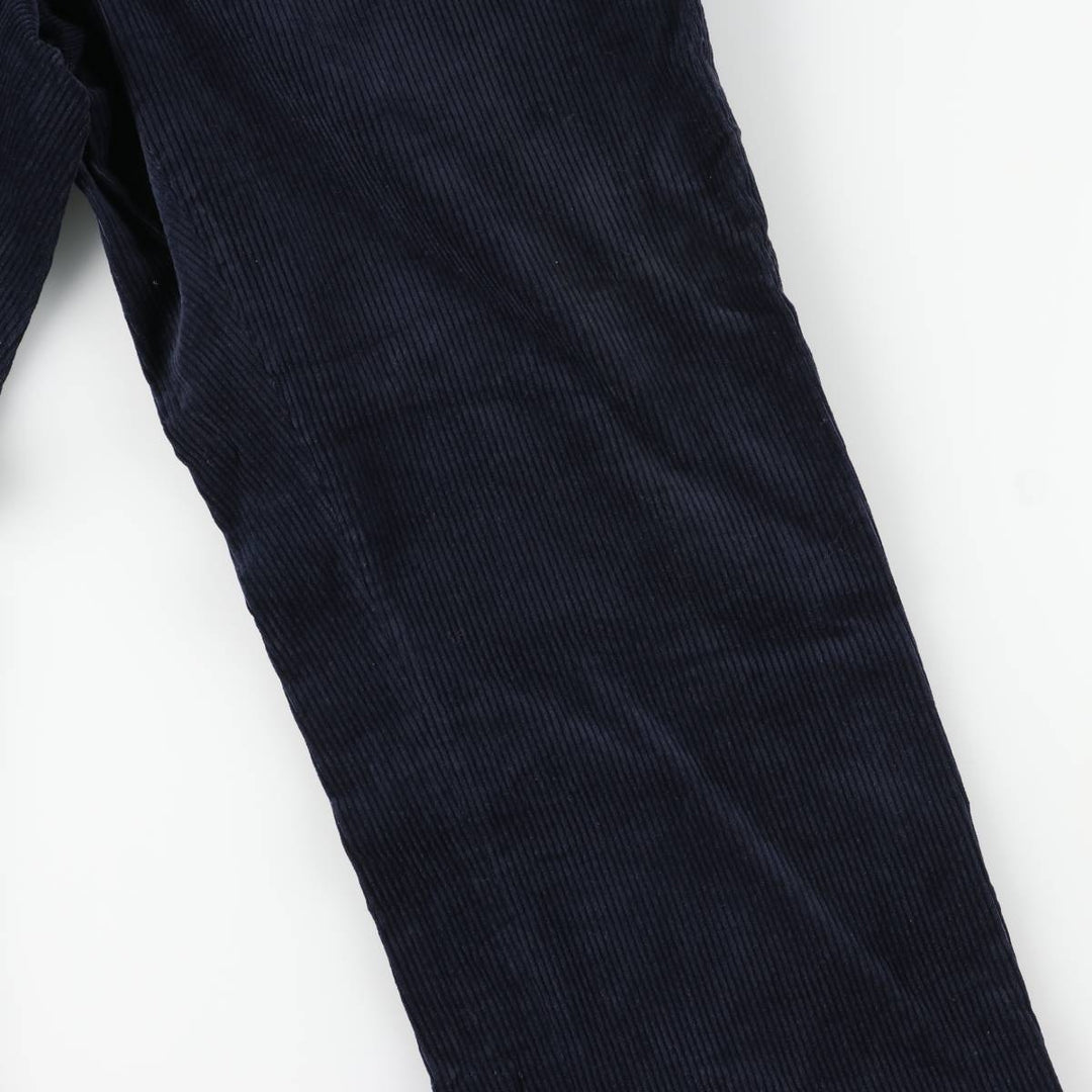 Corduroy pants for men, size W34 cotton navy blue type Vintage Second Hand