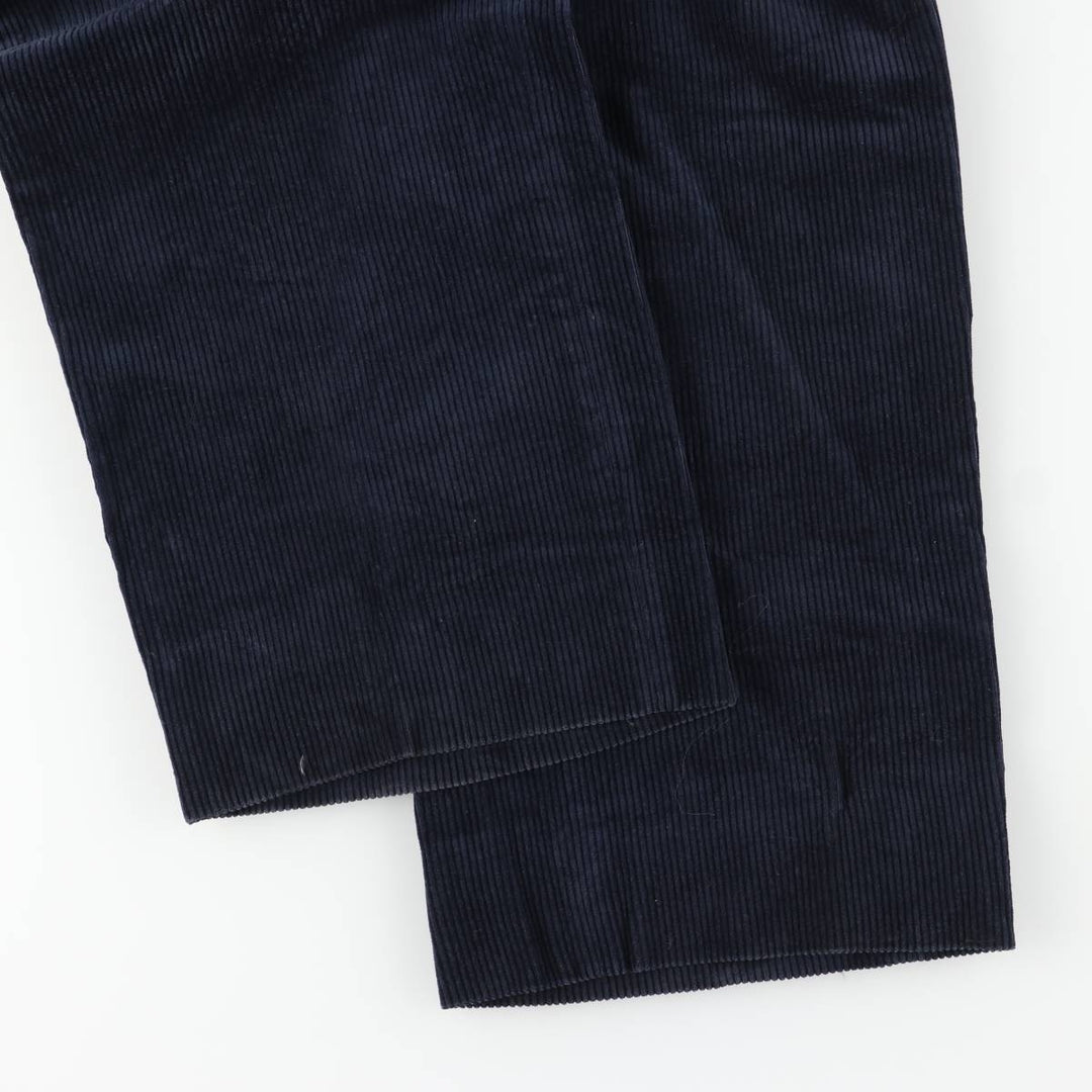 Corduroy pants for men, size W34 cotton navy blue type Vintage Second Hand