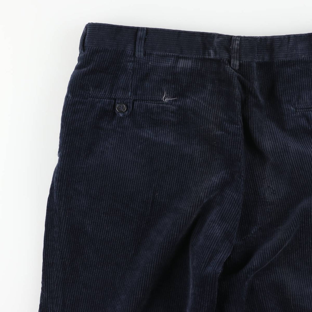 Corduroy pants for men, size W34 cotton navy blue type Vintage Second Hand