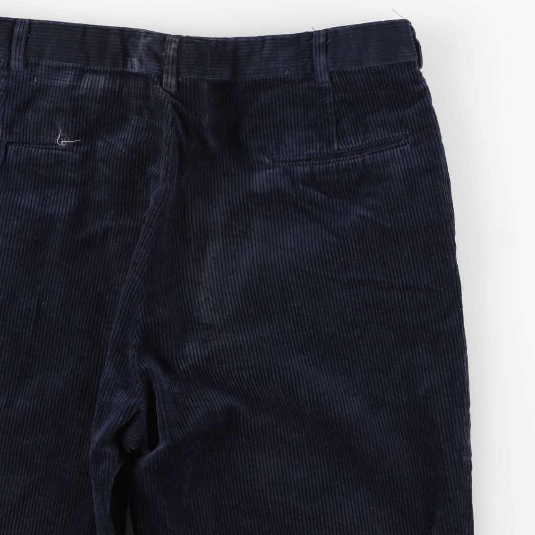 Corduroy pants for men, size W34 cotton navy blue type Vintage Second Hand