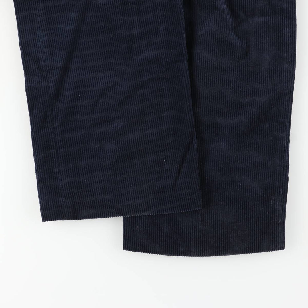 Corduroy pants for men, size W34 cotton navy blue type Vintage Second Hand