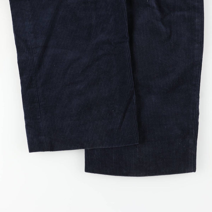 Corduroy pants for men, size W34 cotton navy blue type Vintage Second Hand