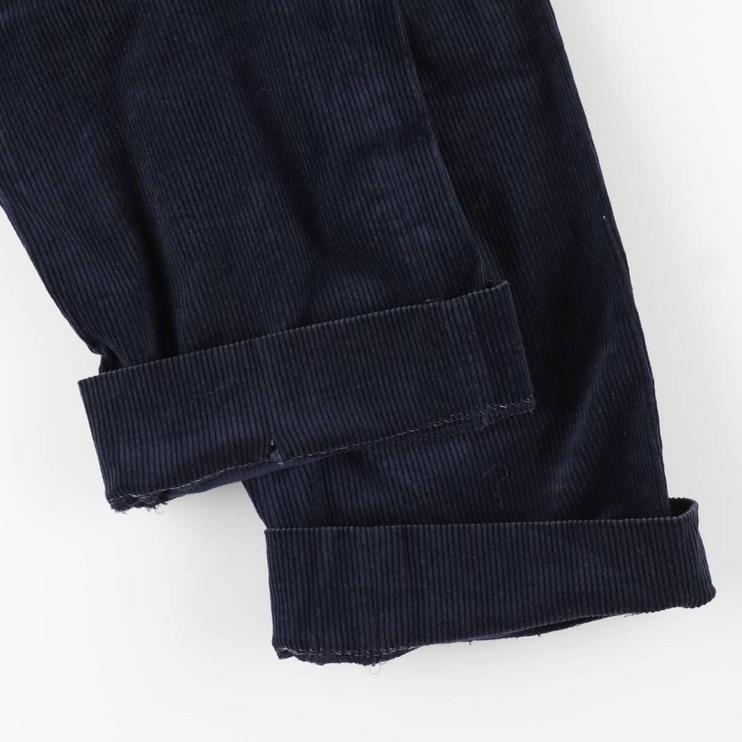 Corduroy pants for men, size W34 cotton navy blue type Vintage Second Hand