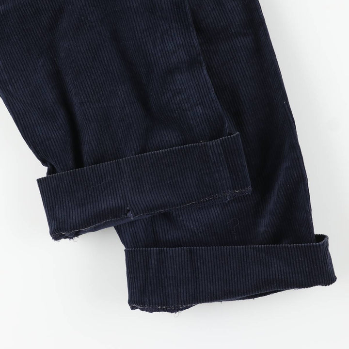 Corduroy pants for men, size W34 cotton navy blue type Vintage Second Hand