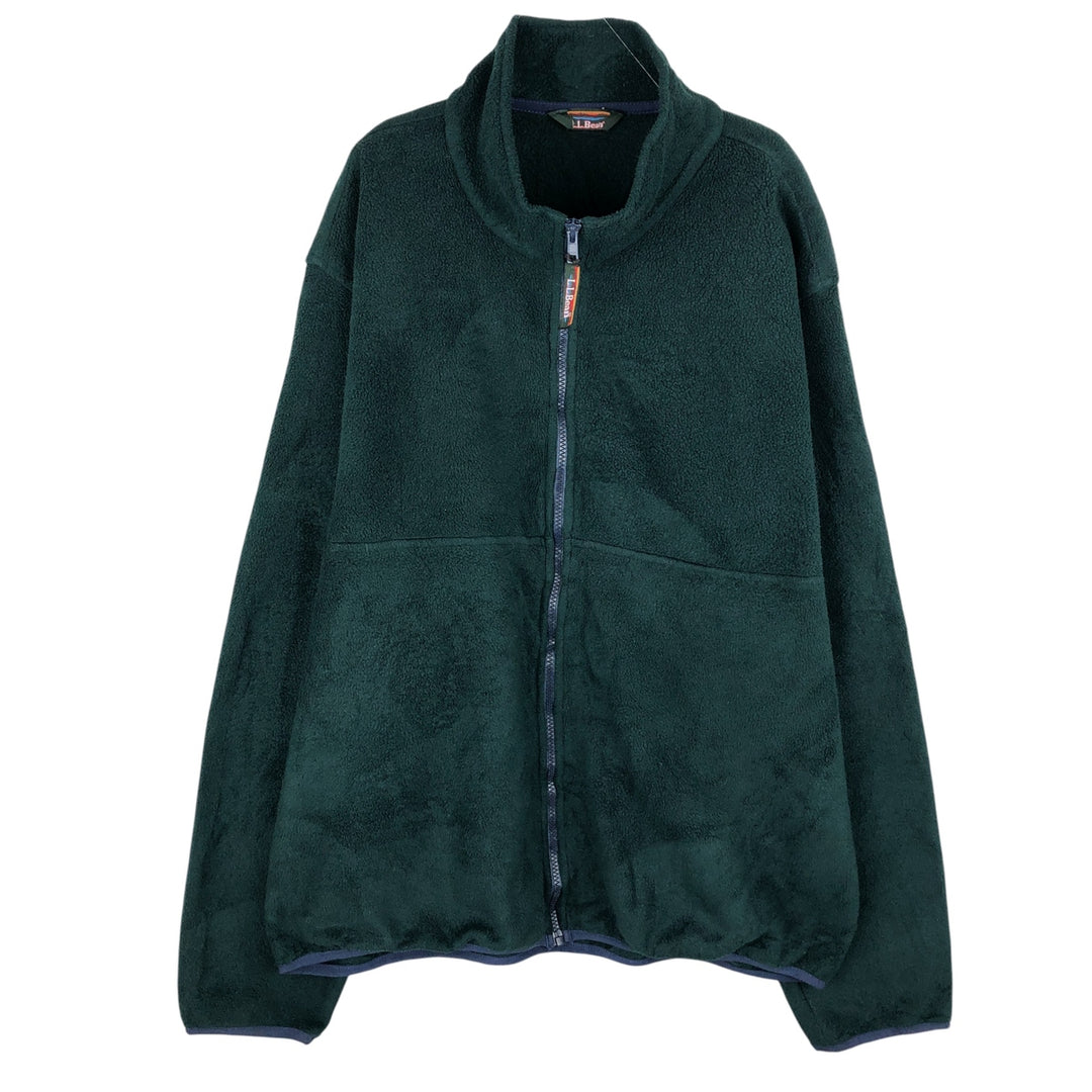 LLBean Fleece Jacket, Men's XL unclear Green type dark green Vintage Second Hand