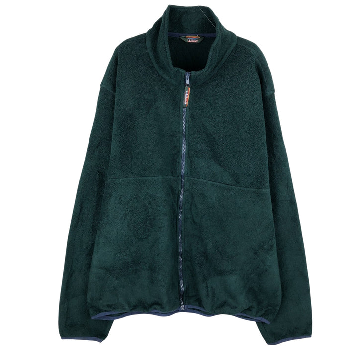 LLBean Fleece Jacket, Men's XL unclear Green type dark green Vintage Second Hand