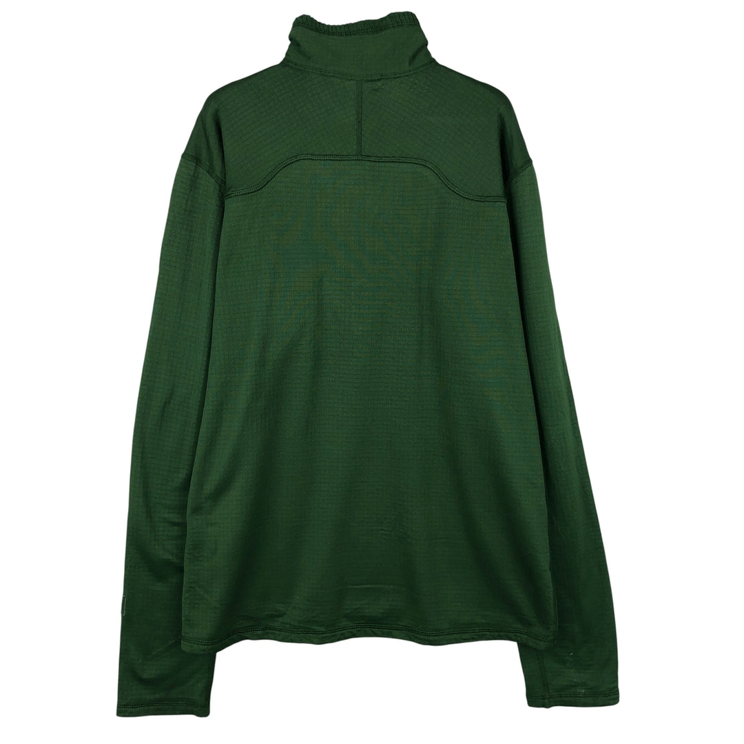 Patagonia Regulator R1 Pullover 40107FA11, Half-Zip Fleece Pullover, Men's Size L polyester green type Vintage Second Hand