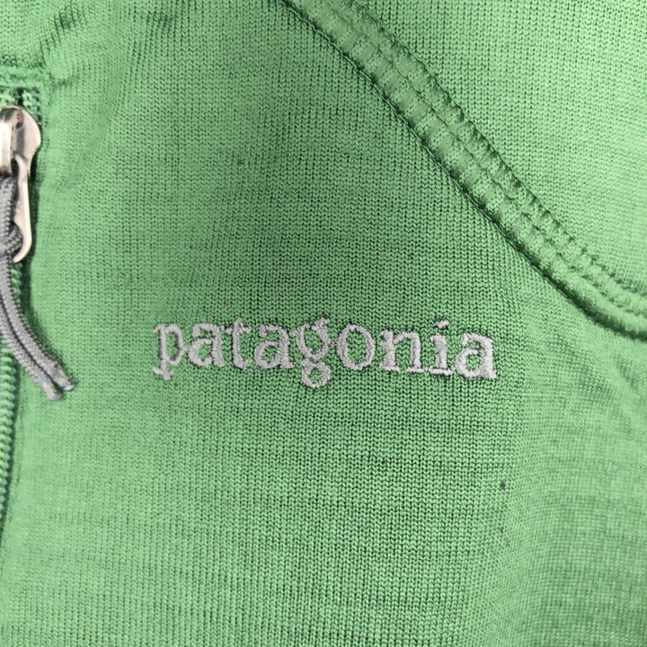 Patagonia Regulator R1 Pullover 40107FA11, Half-Zip Fleece Pullover, Men's Size L polyester green type Vintage Second Hand
