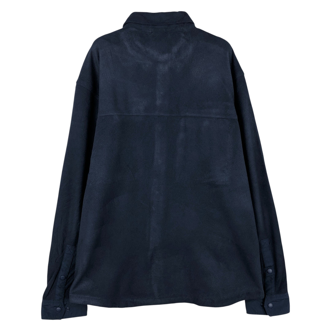 Patagonia Hidden Button-Down Long Sleeve Early Rise Snap Shirt 52225FA19 Long Sleeve Fleece Shirt Men's Size L polyester navy blue type Vintage Second Hand
