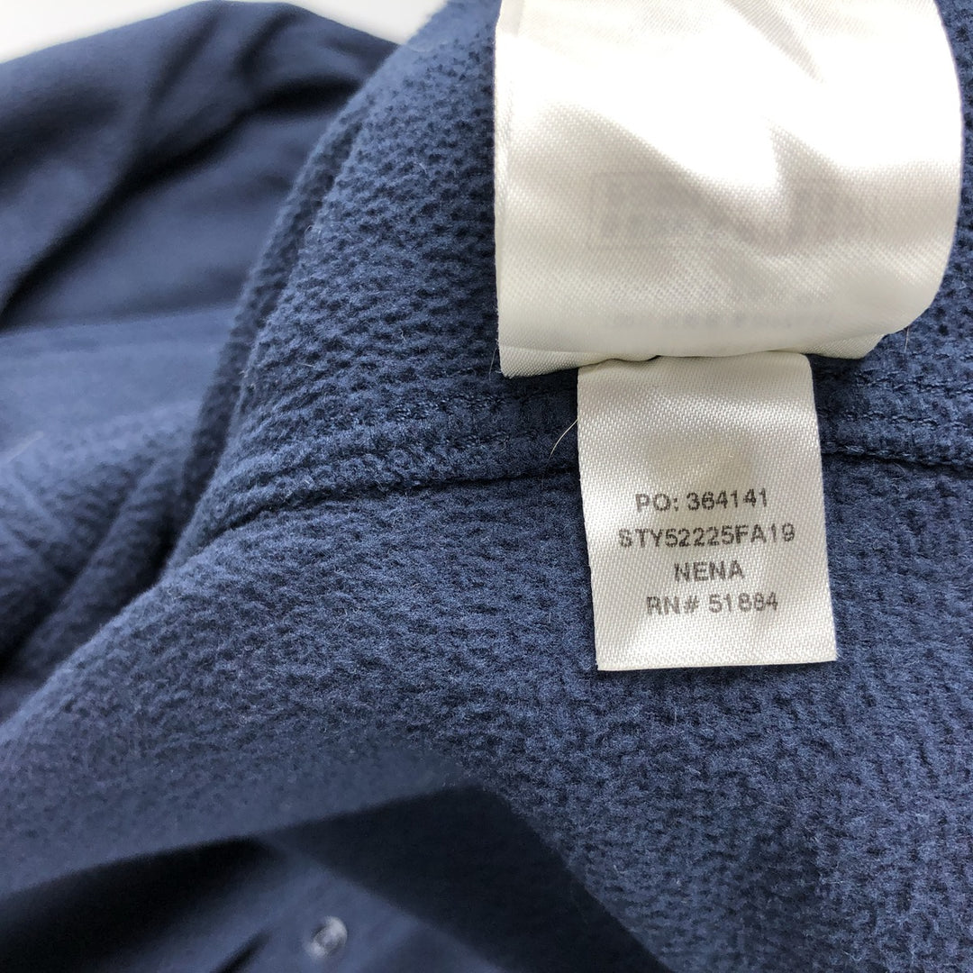 Patagonia Hidden Button-Down Long Sleeve Early Rise Snap Shirt 52225FA19 Long Sleeve Fleece Shirt Men's Size L polyester navy blue type Vintage Second Hand