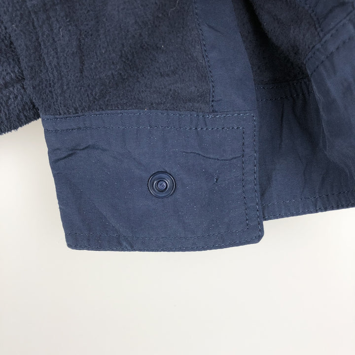 Patagonia Hidden Button-Down Long Sleeve Early Rise Snap Shirt 52225FA19 Long Sleeve Fleece Shirt Men's Size L polyester navy blue type Vintage Second Hand