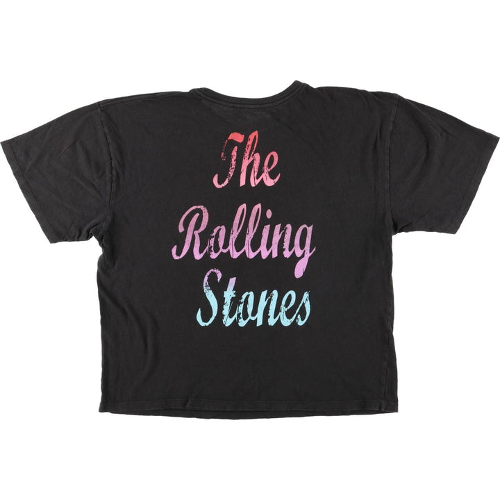 THE ROLLING STONES The Rolling Stones Band T-shirt Band T Men's XL size cotton black type Vintage Second Hand