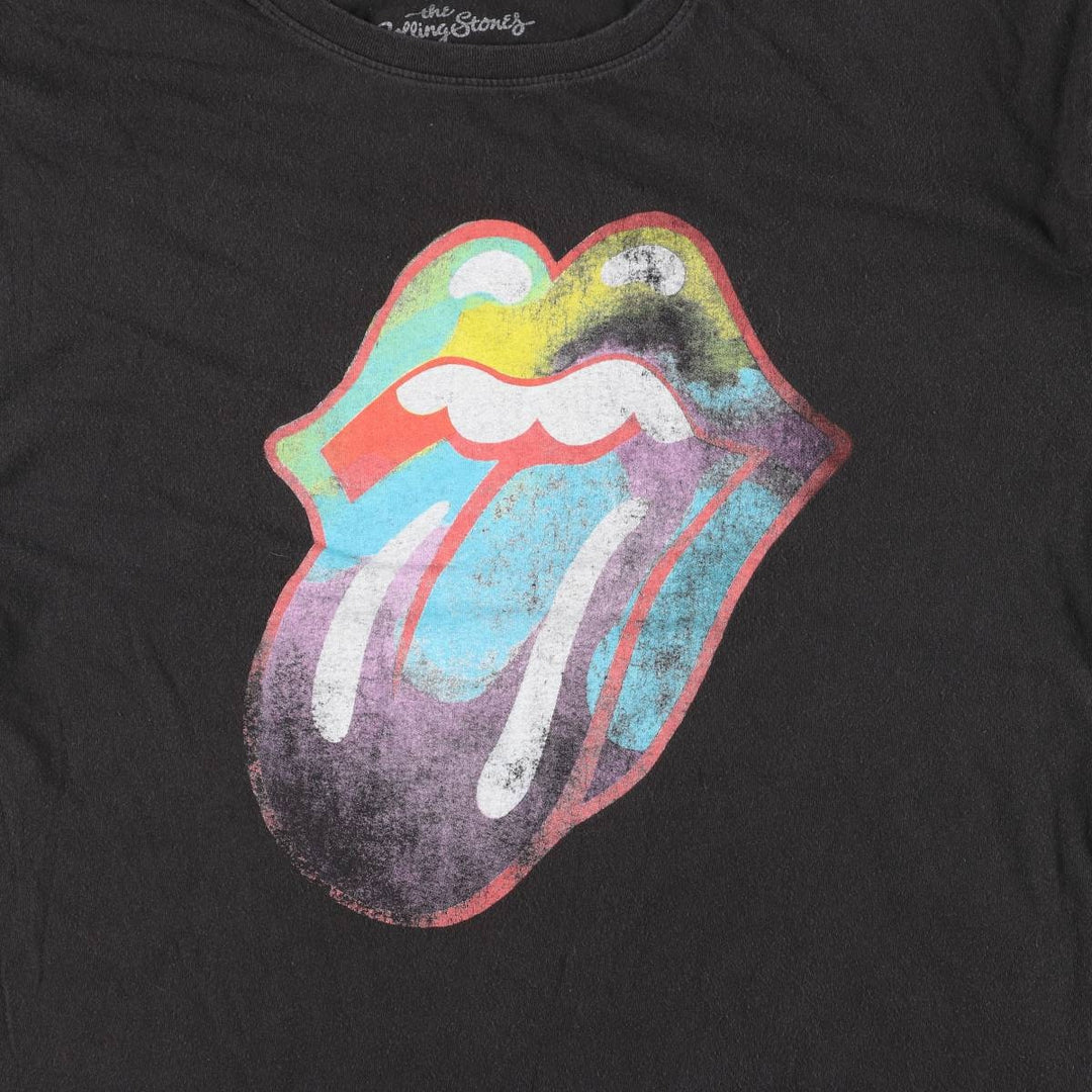 THE ROLLING STONES The Rolling Stones Band T-shirt Band T Men's XL size cotton black type Vintage Second Hand