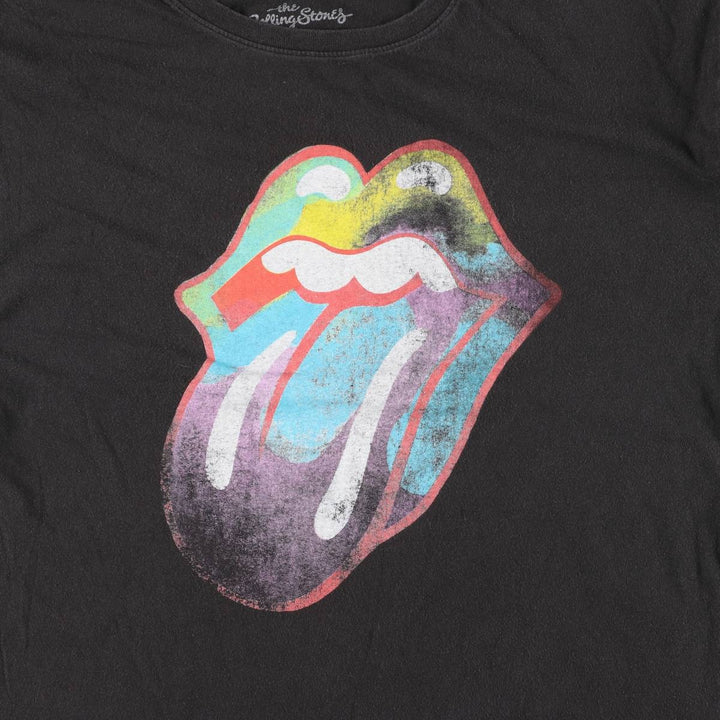 THE ROLLING STONES The Rolling Stones Band T-shirt Band T Men's XL size cotton black type Vintage Second Hand