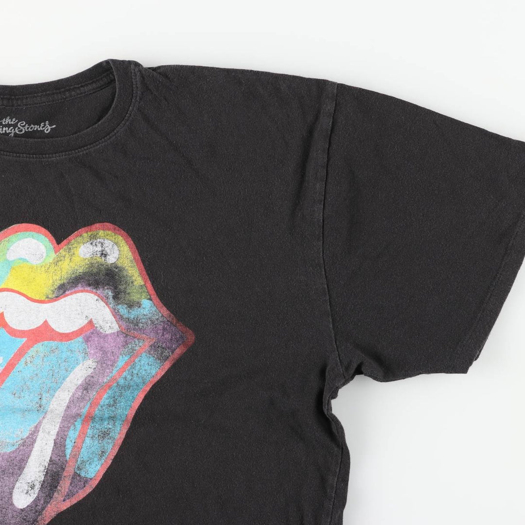 THE ROLLING STONES The Rolling Stones Band T-shirt Band T Men's XL size cotton black type Vintage Second Hand