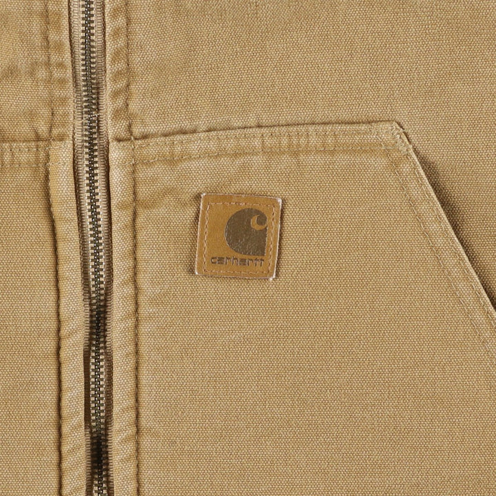 2000'S Carhartt Duck Vest, Men's XL cotton Camel type Vintage Second Hand