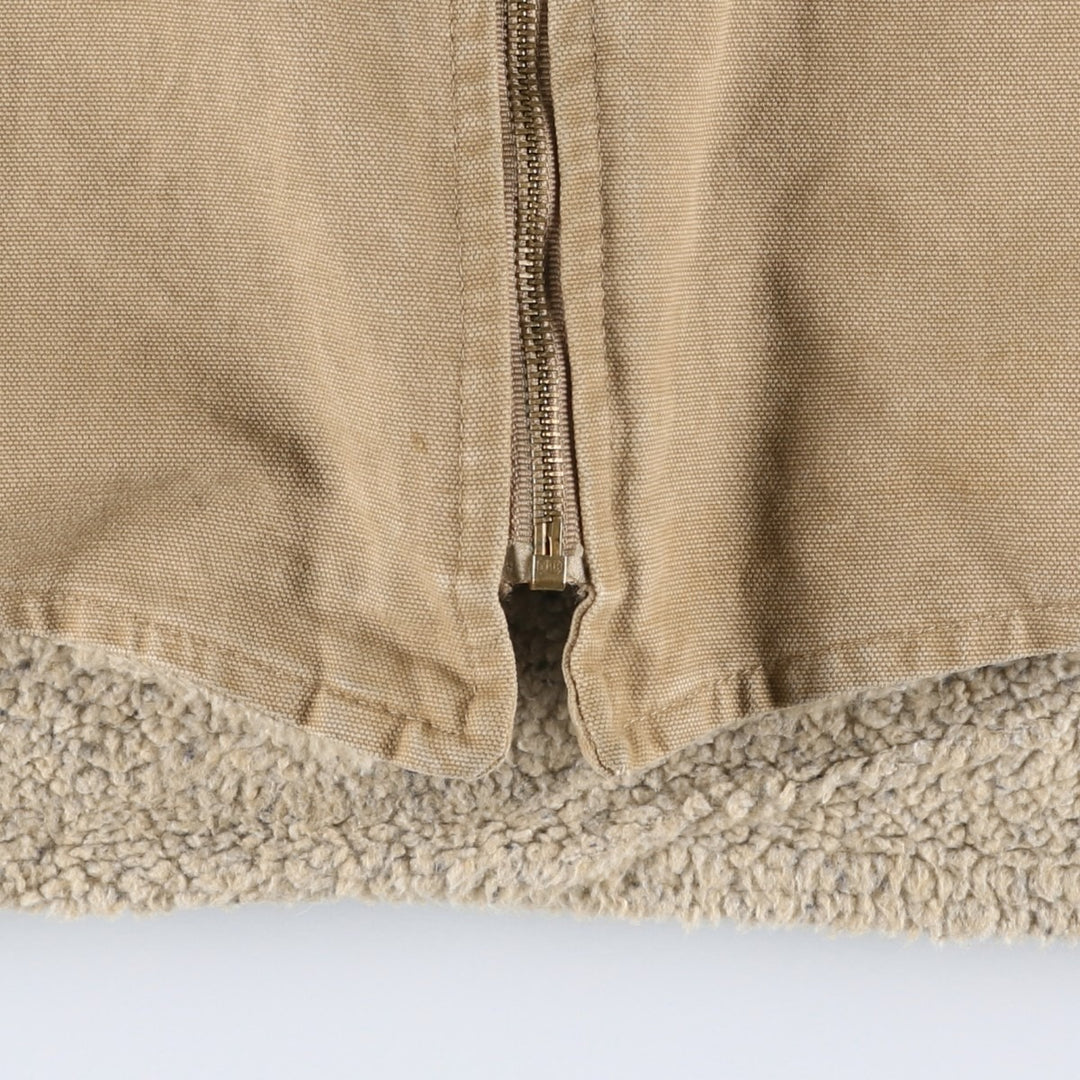 2000'S Carhartt Duck Vest, Made in USA, Men's XL cotton beige type brown Vintage Second Hand