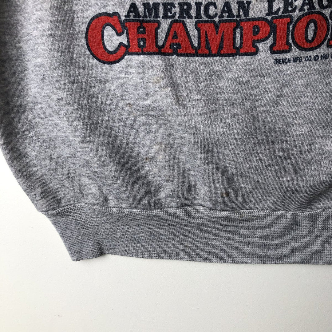 Vintage 1980'S Panir MLB Minnesota Twins Printed Sweatshirt, Made in USA, Men's Size Large acrylic gray type Vintage Second Hand