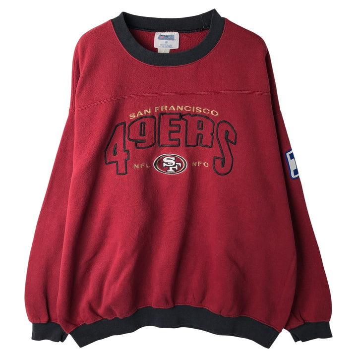 Vintage 90'S CSA NFL San Francisco 49ers Printed Sweatshirt, Men's Size XL cotton red type Vintage Second Hand