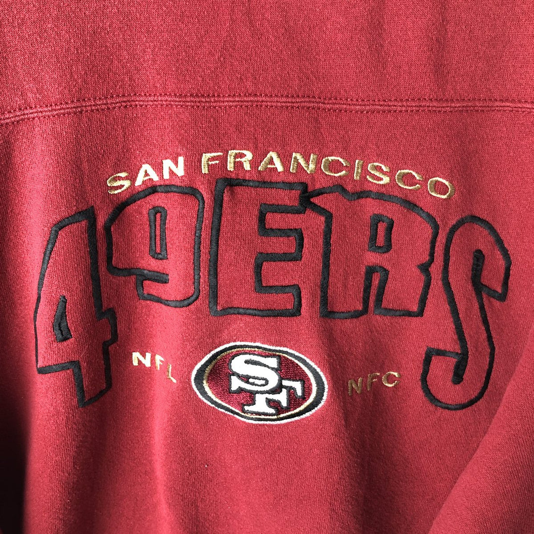 Vintage 90'S CSA NFL San Francisco 49ers Printed Sweatshirt, Men's Size XL cotton red type Vintage Second Hand