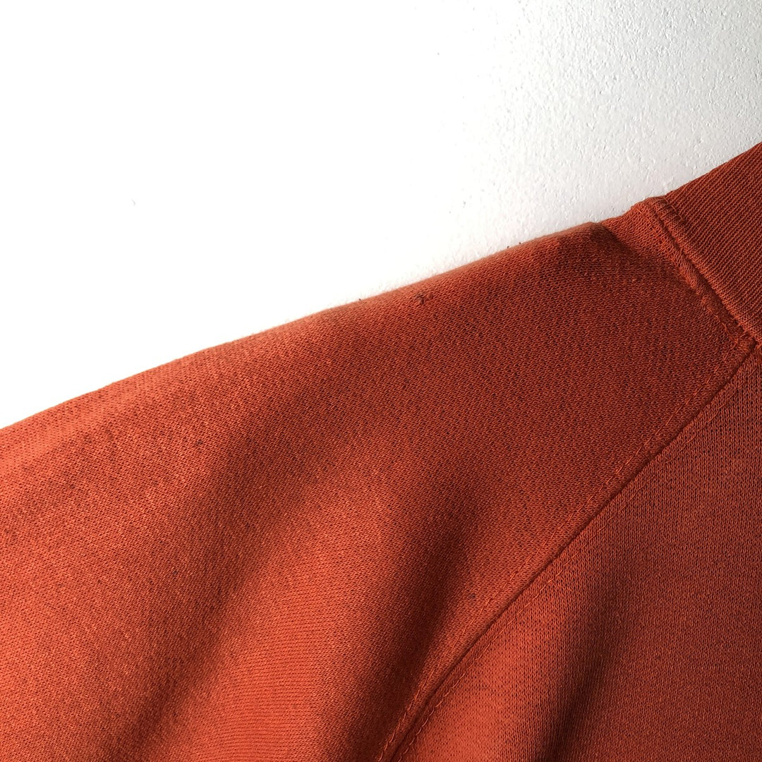90'S TRENCH NFL DENVER BRONCOS Denver Broncos Print Sweatshirt, Made in USA, Men's Size L cotton orange type Vintage Second Hand